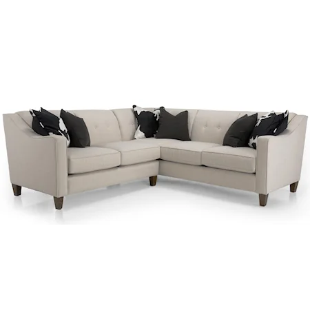 Contemporary Loveseat Sectional